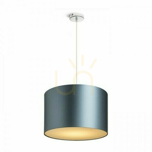Check Lampshade, Ron 40/25 Monaco Oil/Silver Pvc Max lampshade. 23 W