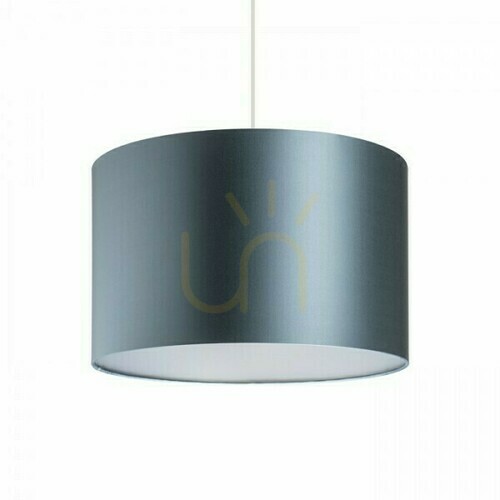 Check Lampshade, Ron 40/25 Monaco Oil/Silver Pvc Max lampshade. 23 W