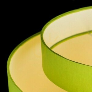 Shade, Lampshade Double 40/30 Chintz Lime/White Pvc Max. 23 W small 3