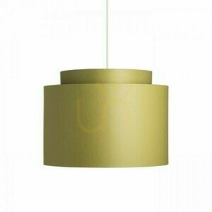 Shade, Lampshade Double 40/30 Chintz Olive/Silver Foil Max. 23 W small 4
