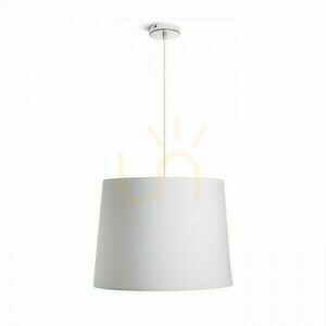 Shade, Lampshade Aspro 40/30 Polycotton White/White Pvc Max. 23 W small 4