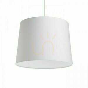 Shade, Lampshade Aspro 40/30 Polycotton White/White Pvc Max. 23 W small 0