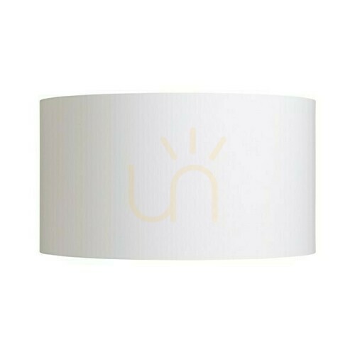 Check Lampshade, Ron 55/30 Polycotton White/White Pvc Max lampshade. 23 W