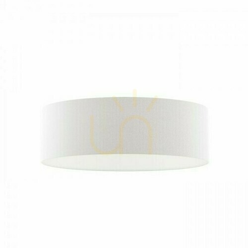 Check Shade, Lampshade Ron 60/19 Polycotton White/White Pvc Max. 23 W