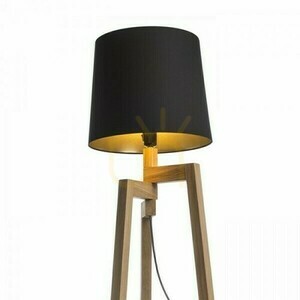 Shade, Lampshade Conny 35/30 Floor Polycotton Black/Gold Foil Max. 23 W small 1