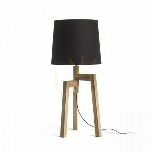 Check Shade, Lampshade Conny 35/30 Floor Polycotton Black/Gold Foil Max. 23 W