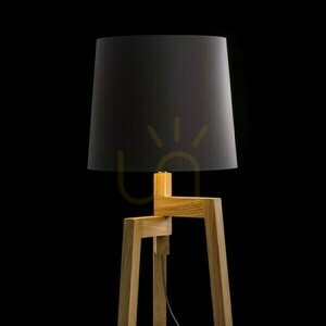 Shade, Lampshade Conny 35/30 Floor Polycotton Black/Gold Foil Max. 23 W small 3