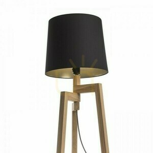 Shade, Lampshade Conny 35/30 Floor Polycotton Black/Gold Foil Max. 23 W small 4