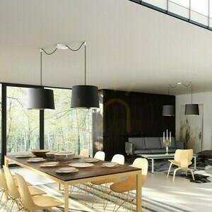Shade, Lampshade Aspro 40/30 Polycotton Black/Gold Foil Max. 23 W small 4