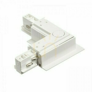 Rendl EUTRAC R11344 – white L connector for recessed tracks, outer polarity small 1