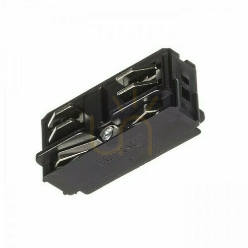 Check Eutrac Lighting Rail Longitudinal Switch Black 230 V