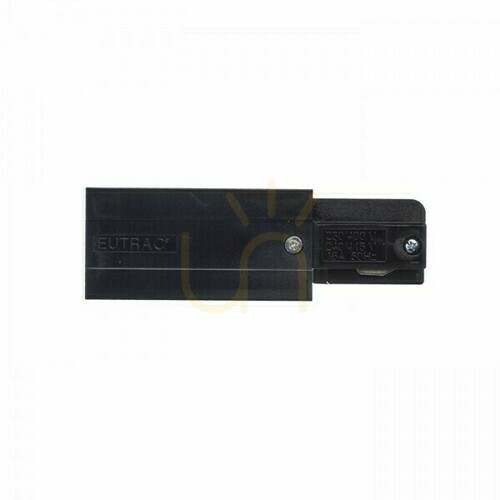 Check Eutrac Lighting Rail Power Left Black 230 V