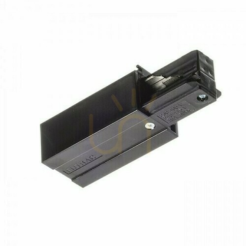Check Eutrac Lighting Rail Power Left Black 230 V