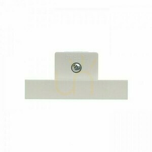 Eutrac Lighting Rail End for Recessed Rail White small 2