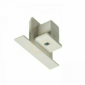 Eutrac Lighting Rail End for Recessed Rail White small 3