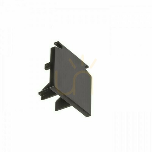 Check Eutrac Lighting Rail End for 3 Phase Rail Black