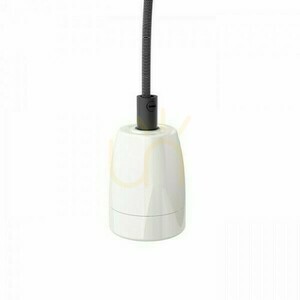 Shade, Lampshade Fabio Hanging Set Black/White Porcelain 230 V E27 42 W. small 3