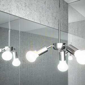 Rendl TRIX R10615 pendant suspension set for lampshades, chrome, 3×E27 small 5