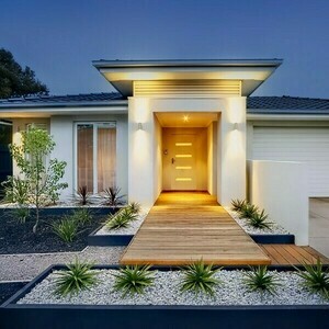Outdoor wall lamp Mizzi Ii Silver Grey 230 V Gu10 2x35 W Ip54 small 1