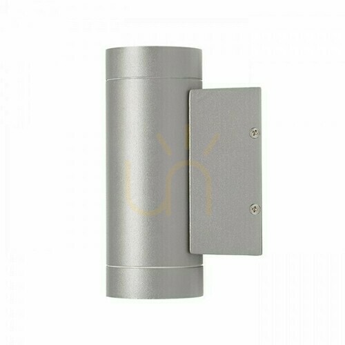 Check Outdoor wall lamp Mizzi Ii Silver Grey 230 V Gu10 2x35 W Ip54