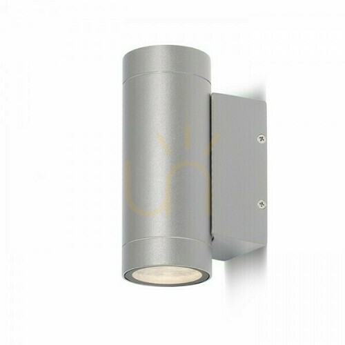 Check Outdoor wall lamp Mizzi Ii Silver Grey 230 V Gu10 2x35 W Ip54