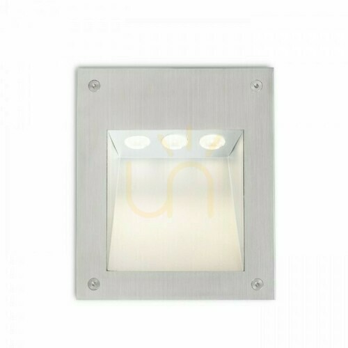 Check Recessed outdoor luminaire Accord Into the wall Stainless steel 230 V Led 3 Ip65 3000 K