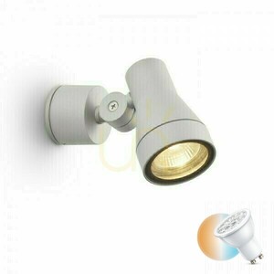 Direzza Rendl outdoor wall light silver grey GU10 max. 8 W IP54 small 0