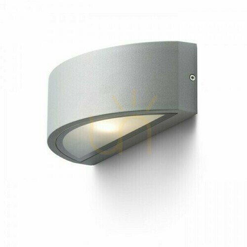 Check Outdoor wall lamp Lesa wall lamp Silver Grey 230 V E27 26 W Ip54