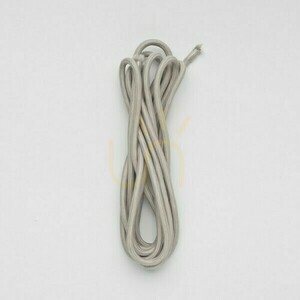 Accessory for lampshades Fit 3x0.75 4m Textile cable Grey 230 V small 3