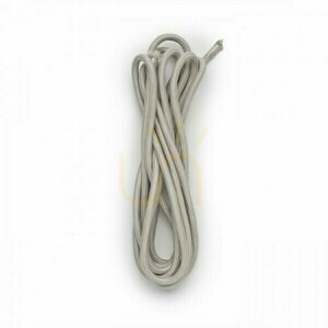 Accessory for lampshades Fit 3x0.75 4m Textile cable Grey 230 V small 0