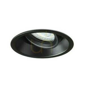 Sober Black 230 V Gu10 50 W recessed luminaire. small 3