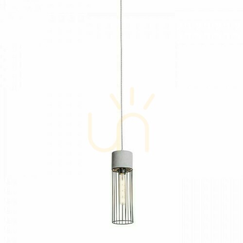 Check Burton Pendant Lamp For 3 Phases. Rails Concrete/Black 230 V E27 42 W.