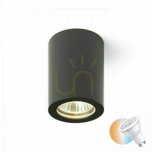 Check Lola 88 Bathroom Ceiling Lamp Black 230 V Gu10 15 W Ip54