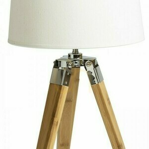 Rendl ALVIS R13339 Bamboo and Chrome Table Lamp Base E27 small 1