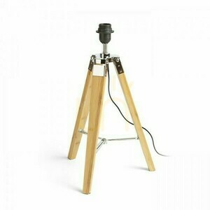 Rendl ALVIS R13339 Bamboo and Chrome Table Lamp Base E27 small 0