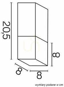 Outdoor Ceiling Light SU-MA Cube Dark Gray 20W IP44 E27 CB-S DG small 2