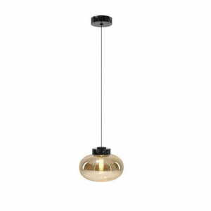 Pendant Light Max Light Moonstone P0516 Amber Glass Black Marble 45 cm small 0