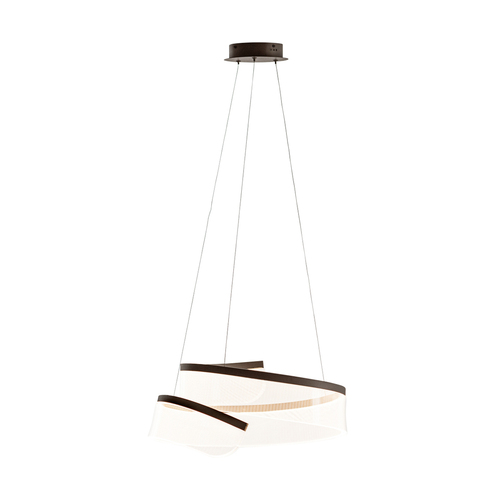 Check Italux Brown LED Pendant Light 54 cm PND-58728-45W-3K