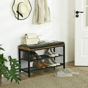 Shoe Cabinet with Seat - LBS75X small 1