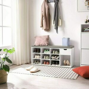 Shoe Cabinet with Seat - LHS24W01 small 1