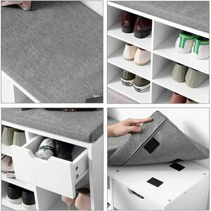 Shoe Cabinet with Seat - LHS24W01 small 4