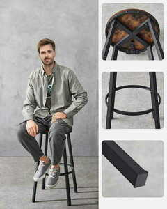 Bar Stools 2pcs - LBC026B01V1 small 3