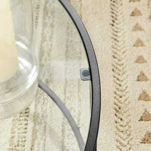 Coffee Table Glass Round Bench - LGT021B01 small 5