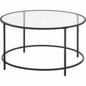 Coffee Table Glass Round Bench - LGT021B01 small 0
