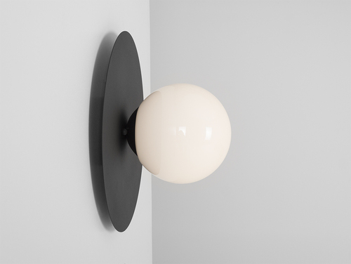 Check SKIVA BALL M wall lamp - black