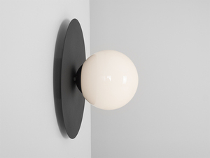 SKIVA BALL M wall lamp - black small 0