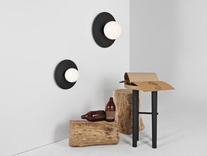 SKIVA BALL S wall lamp - black small 2