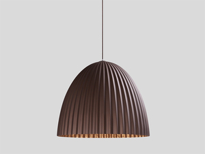 PLISSART L pendant lamp - brown/copper small 0