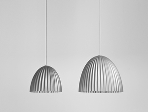 PLISSART L pendant lamp - silver small 3