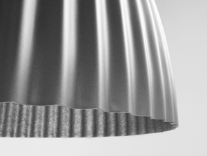 PLISSART L pendant lamp - silver small 4